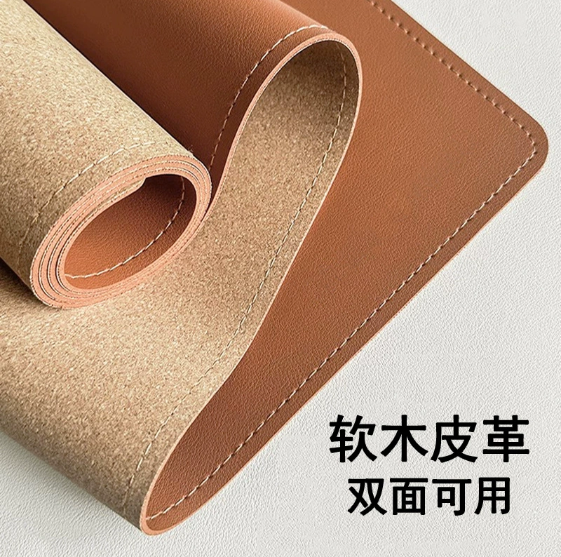 Трансграничные горячие продажи негабаритный водонепроницаемый пробковый кожаный коврик для мыши компьютер офисный стол коврик logo источник завод спот