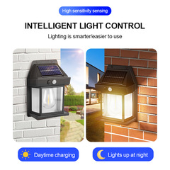 Small house tungsten wire solar wall light