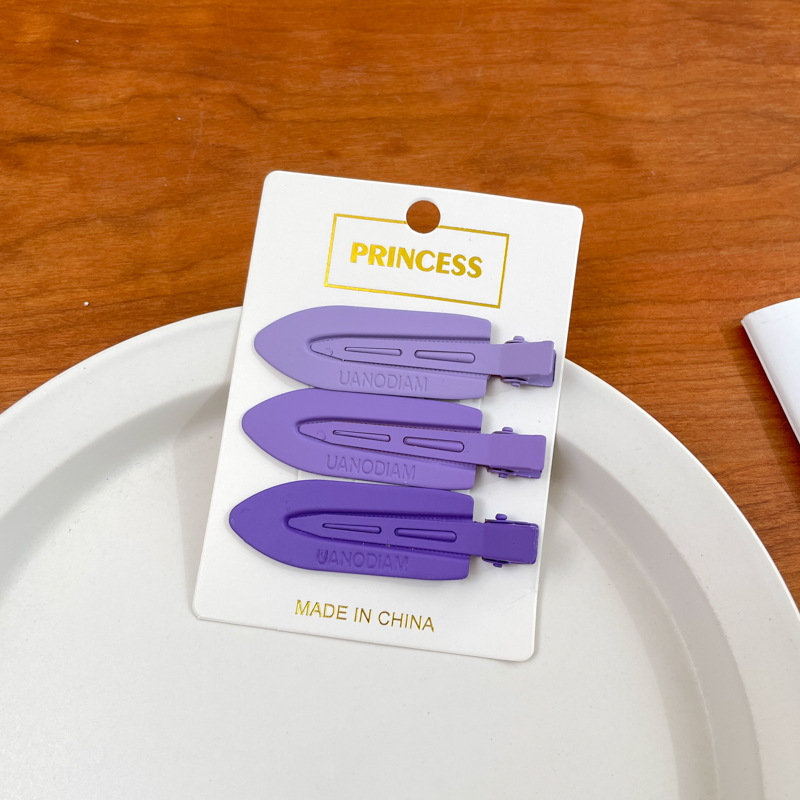 Otoño y invierno curry clip de pelo de boca de pato clip de cabello de mujer acabado de artefactos de alfabetización de la cara de la cabeza clip de ceja clip lateral