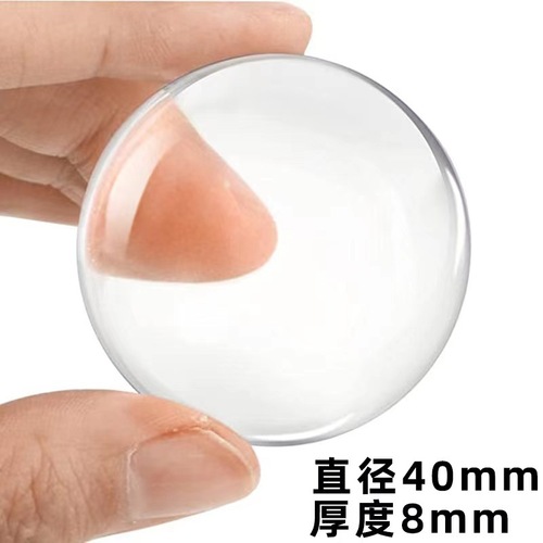 Transparent silicone anti-collision sticker new thickened door handle bathroom buffer silent anti-collision pad cross-border manufacturer wholesale