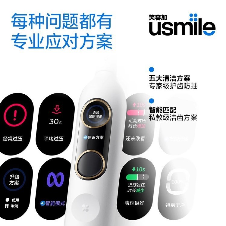 スマイルプラス usmile 電動歯ブラシ ソニック スマート 大人 カップル モデル 男女 フレンド ギフトセット Y20PRO|undefined