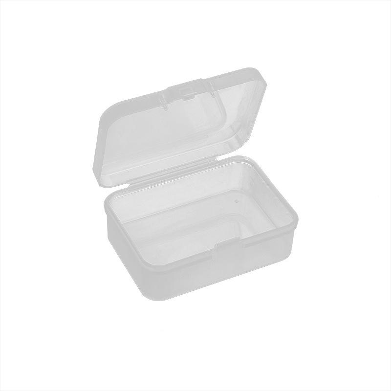 En stock caja de tarjeta rectangular transparente PP caja de plástico herramientas de hardware piezas caja ventas directas de la fábrica