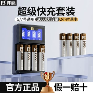 Fengbiao aşağı öz-özünə boşalan № 5 AA 3000 Ni-MH 1.2V ultra-sürətli LCD şarj cihazı