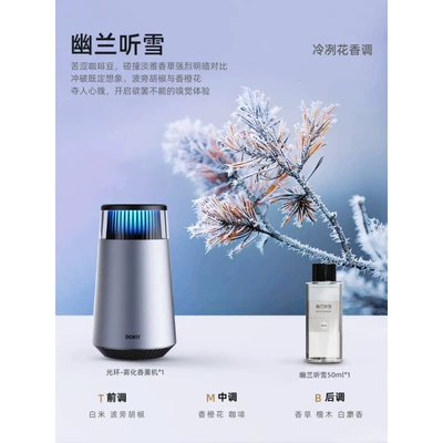 Car Perfume Aromatherapy Aromatherapy Machine, Automatic Fragrance - smart-aroma-diffuser-alloy-orchid-whispering-snow