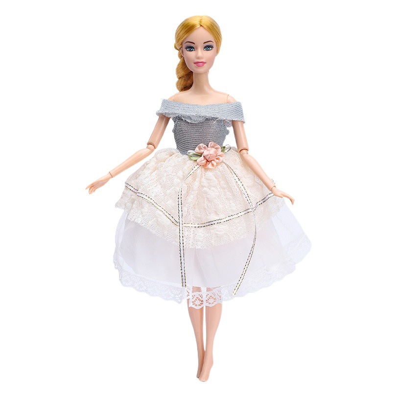 30cm Barbie muñeca ropa traje moda vestido princesa vestido encaje vestido niñas juguetes transfronterizos nuevo