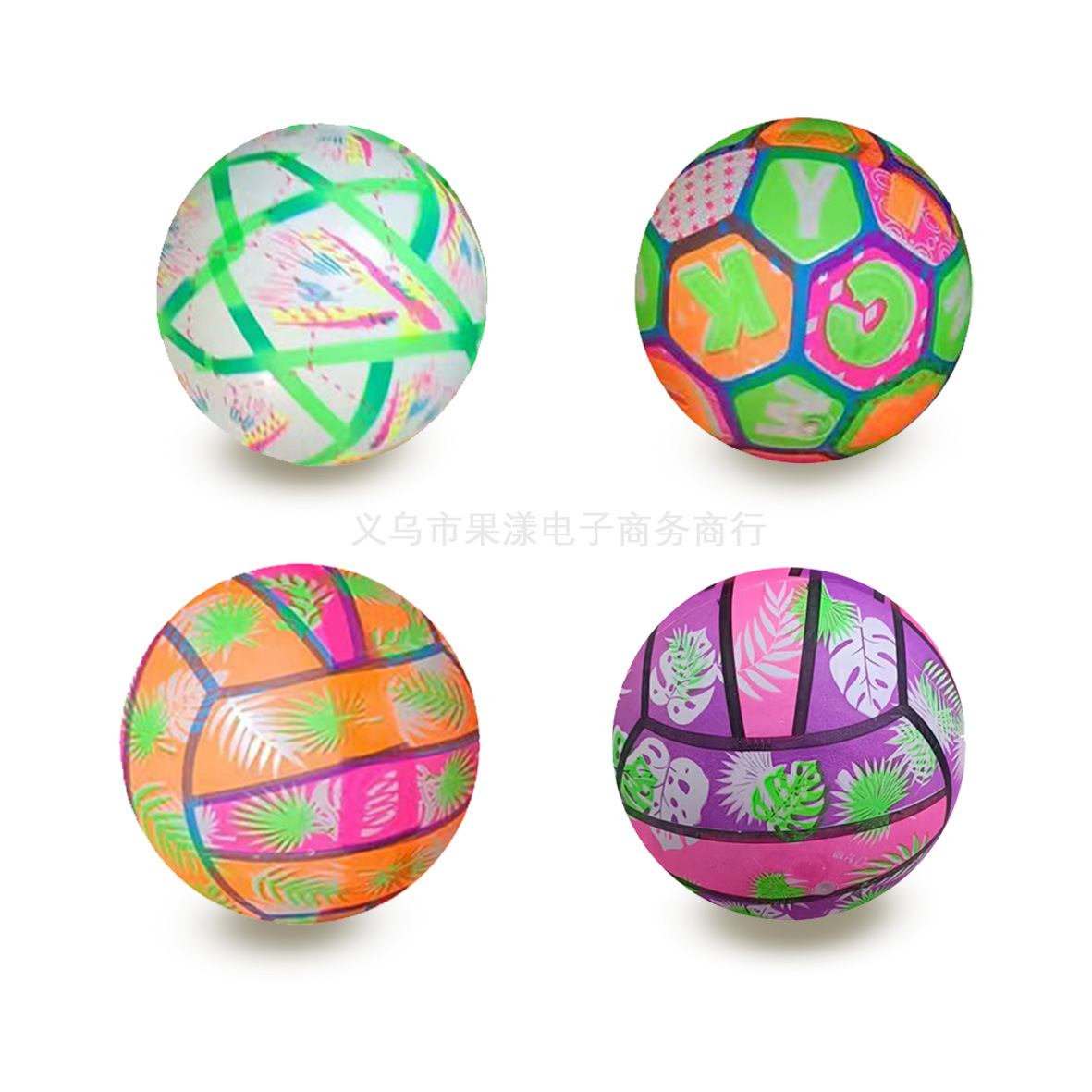 Bolas luminosas nocturnas al por mayor para niños al aire libre creativas estrellas de color inflables playa con balón luminoso puzzle mezclado image 6