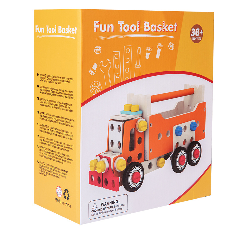 Juguetes educativos para niños, tuercas multifuncionales, coche de ensamblaje, ejercicio de ensamblaje creativo, pensamiento lógico, bloques de ensamblaje