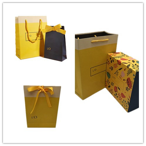 欧舒旦印刷彩色纸袋手提袋伴手礼礼品袋化妆品折叠盒护手霜礼品