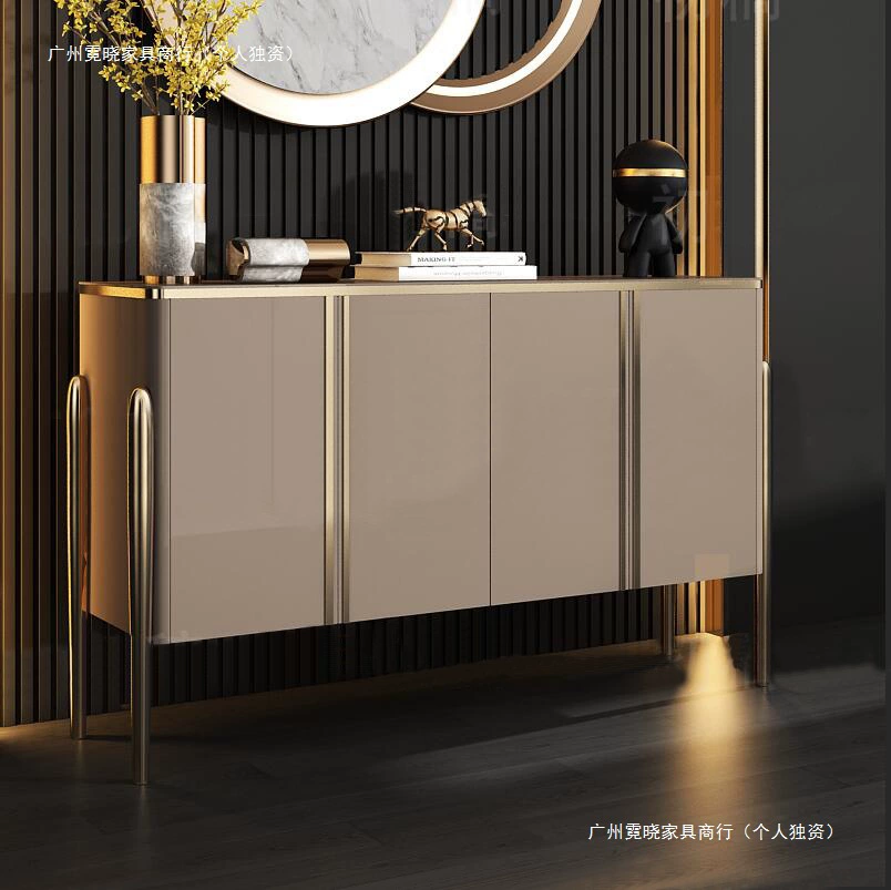 Легкий роскошный входной шкаф, современный минималистичный ресторан, американский буфет, шкаф для хранения, настенный шкаф для хранения в гостиной.