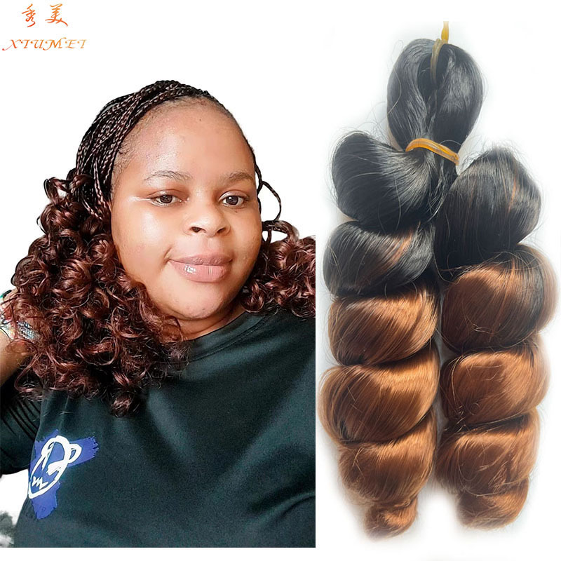 Chemical Fiber Braid crochet hair African silk Italy French curl raid loose wave