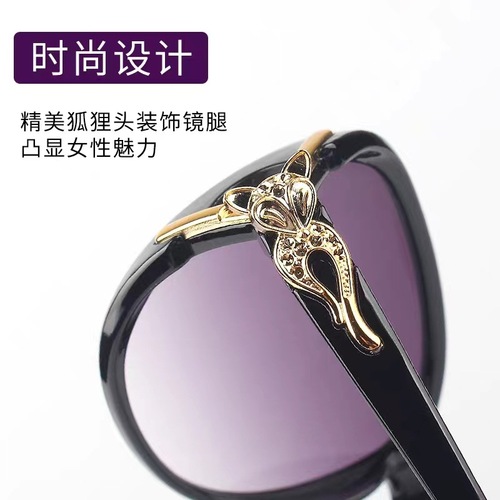 Classic Fashion Fox Head Sunglasses Elegant Camellia Sunglasses Ladies Street Sunglasses Manufacturer Wholesale