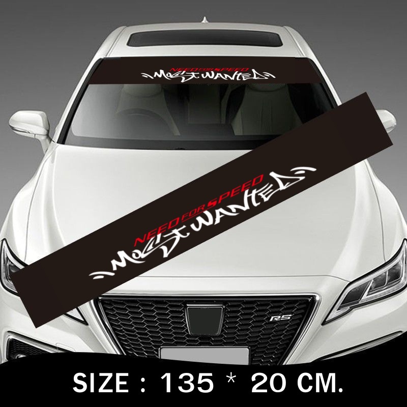 Pegatinas de marcha delantera del automóvil Pegatinas universales personalizadas Pegatinas decorativas del parabrisas delantero Pegatinas de luz del parasol Pegatinas de coche modificadas