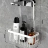 Shower hanging basket elegant white 31CM (foreign trade model, small packaging volume, 16 pieces in the whole box)