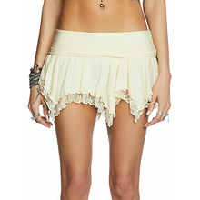 2023亚马逊女装新款欧美性感蕾丝拼接短裙