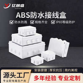 ABS室外防水接线盒IP65密封户外塑料开关盒电缆端子电线缆分线电