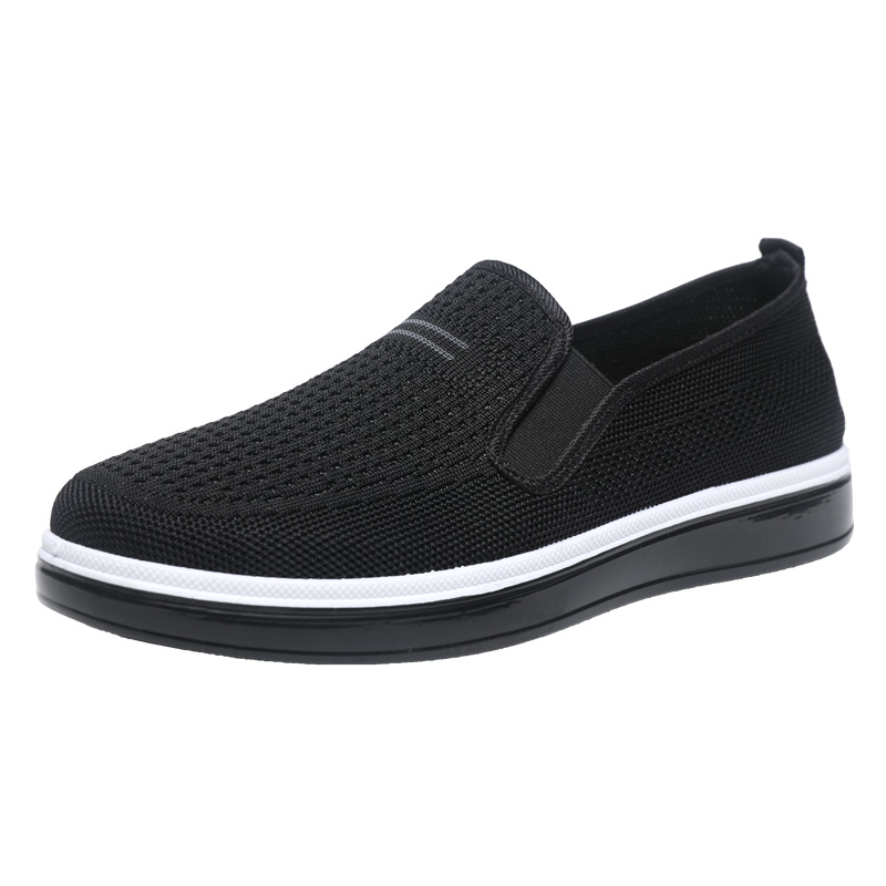 Zapatos de tela transpirables de verano con suela suave de malla transpirable zapatos casuales ligeros con suela suave zapatos de trabajo cómodos para hombres al por mayor image 6