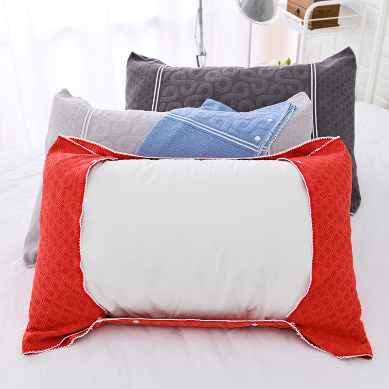 Cotton pillow cover wholesale three-layer gauze pillowcase adult soft pillow cover magic pillowcase multi-layer adjustable size