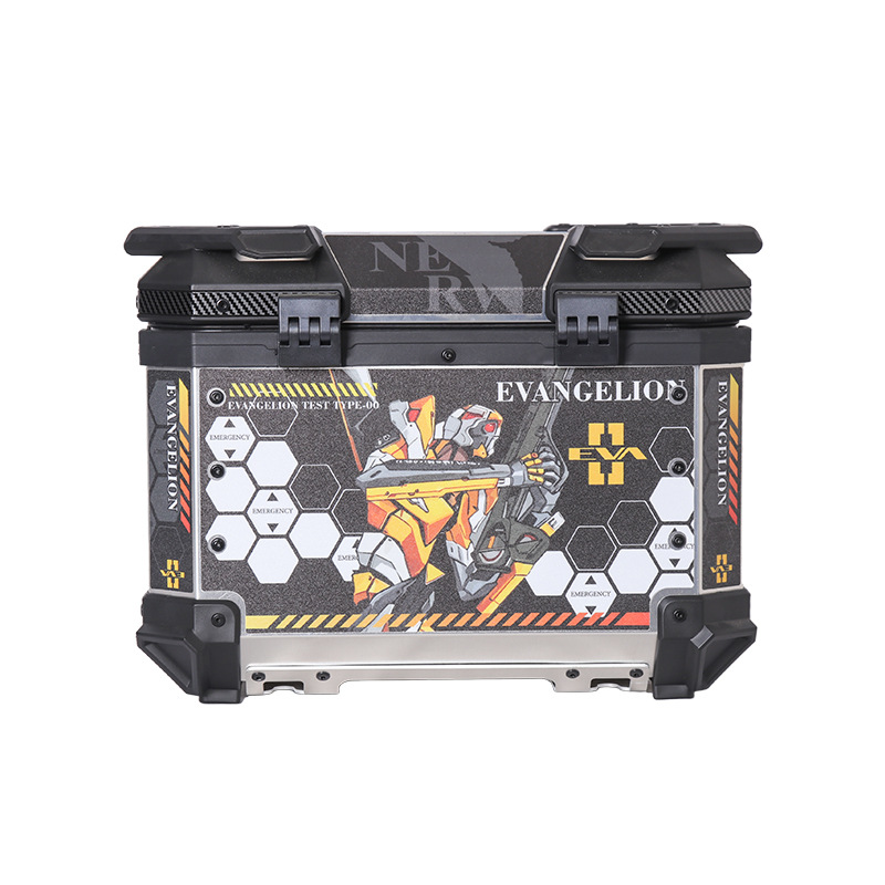 45L Ayanami Rei Black Aluminum Alloy Tail Box Scooter Calf Trunk Universal Electric Vehicle Trunk