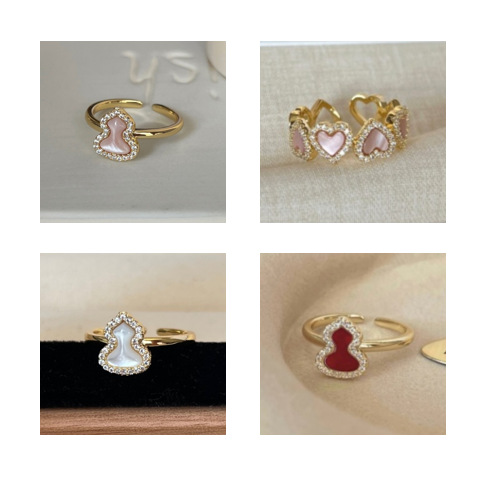 Xiaohongshu's Popular Gourd Ring 2026 New Niche Design Women's Accessible Luxury High-End Ring Drop Shipping