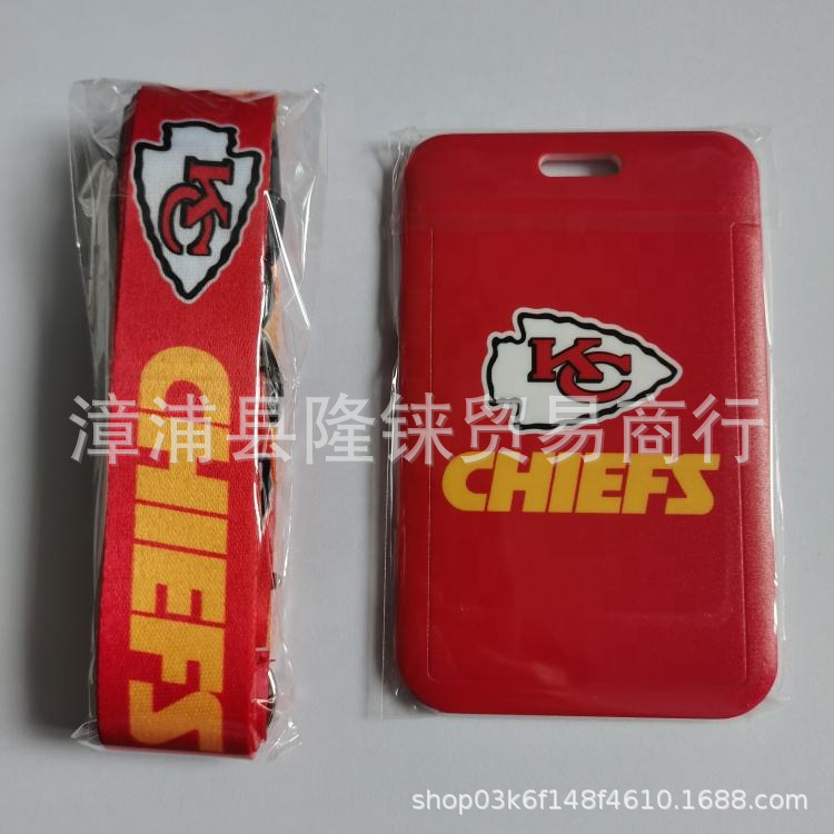 Ready Stock NFLs Card Holder Lanyard32队n/fl俱乐部卡套挂绳
