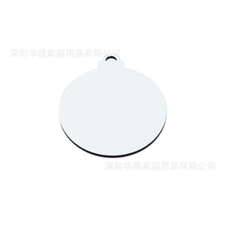热转印MDF单面圣诞挂件 木质挂件圆形铃铛挂件空白耗材批发