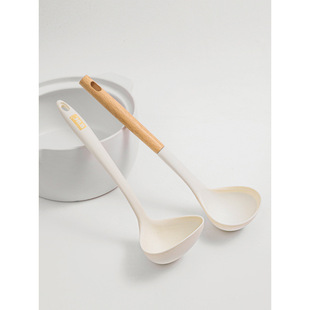 Household Silicone Food Grade High Temperature Resistant Spoon Porridge Spoon Long-handle Spoon Soup Spoon Soup Large Non-stick Soup Spoon