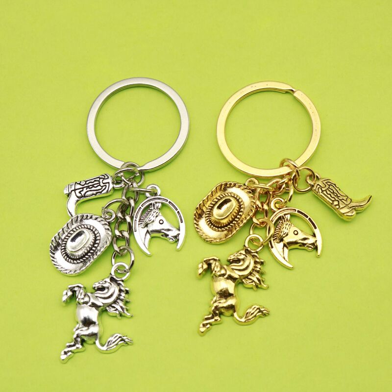 Cross-Border Hot Selling Creative Ancient Silver Western Horse Cowboy Hat Shoes Boots Keychain School Bag Decorative Pendant Aliexpress Wholesale Cross-Border Hot Selling Creative Ancient Silver Western Horse Cowboy Hat Shoes Boots Keychain School Bag Decorative Pendant Aliexpress Wholesale