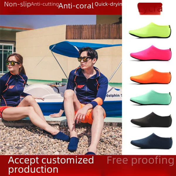 Beach Socks Snorkeling Shoe Cover Universal Equipment Swimming Diving Socks Snorkeling Socks Swimming Socks Anti-Slip (Lycra)