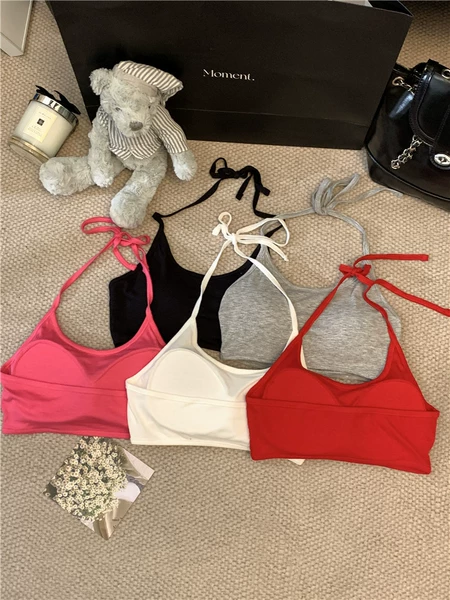 Black bra top