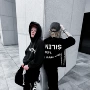 印花男女暗黑宽松连帽衫
