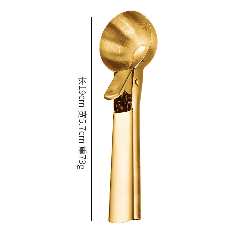 Amazon Excavador de bolas Cuchara de helado de acero inoxidable Cuchara de helado Cuchara de sandía de frutas multifuncional Cuchara de excavación de bolas