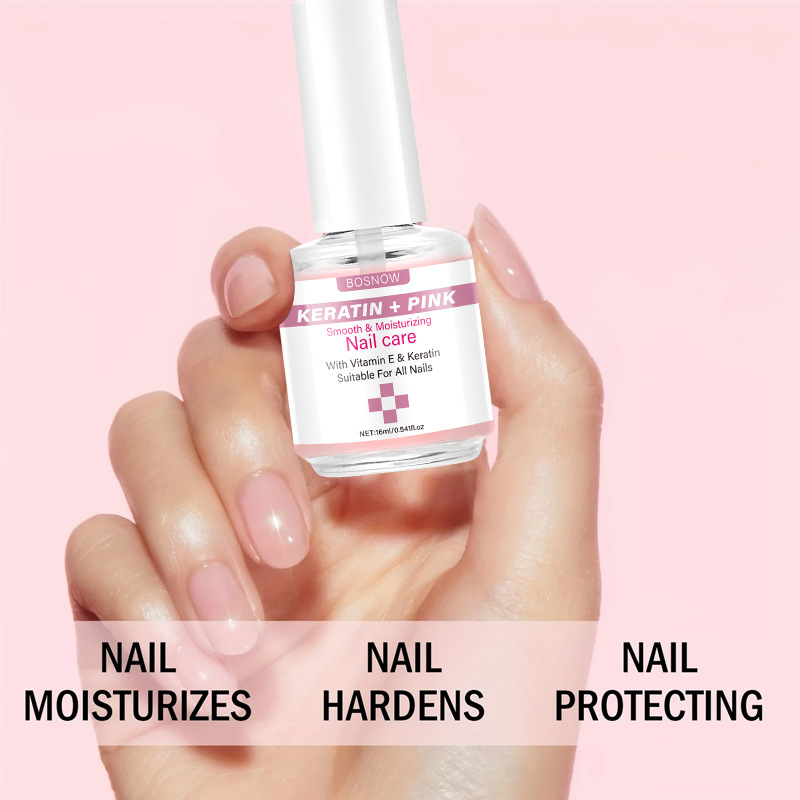 Cross-Border Pink Protein Nail Strengthener, Nail Surface Repair, Moisturizing, Smoothing and Glossing of the Nail Surface, Nail Care Essential Oil