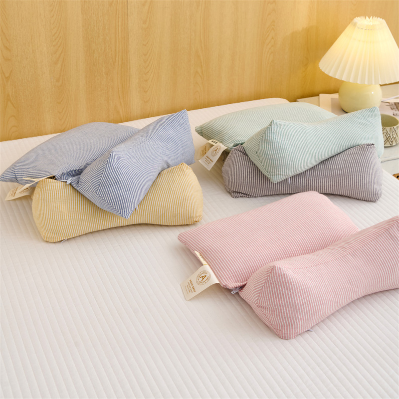 綿100％牽引組み合わせ枕、アンチアーチストレッチ頚椎枕、睡眠補助、取り外し可能な両用枕コア、そば枕|undefined
