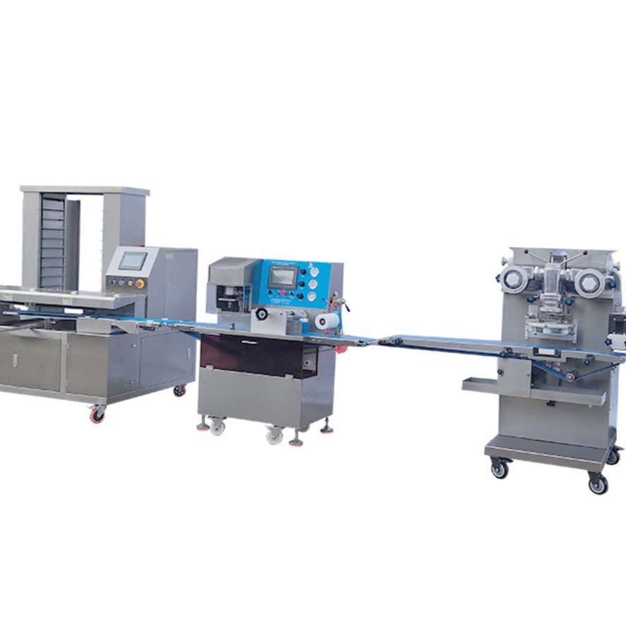 全自动月饼全套生产线 广式月饼生产设备 桃酥生产机器 麻薯生产