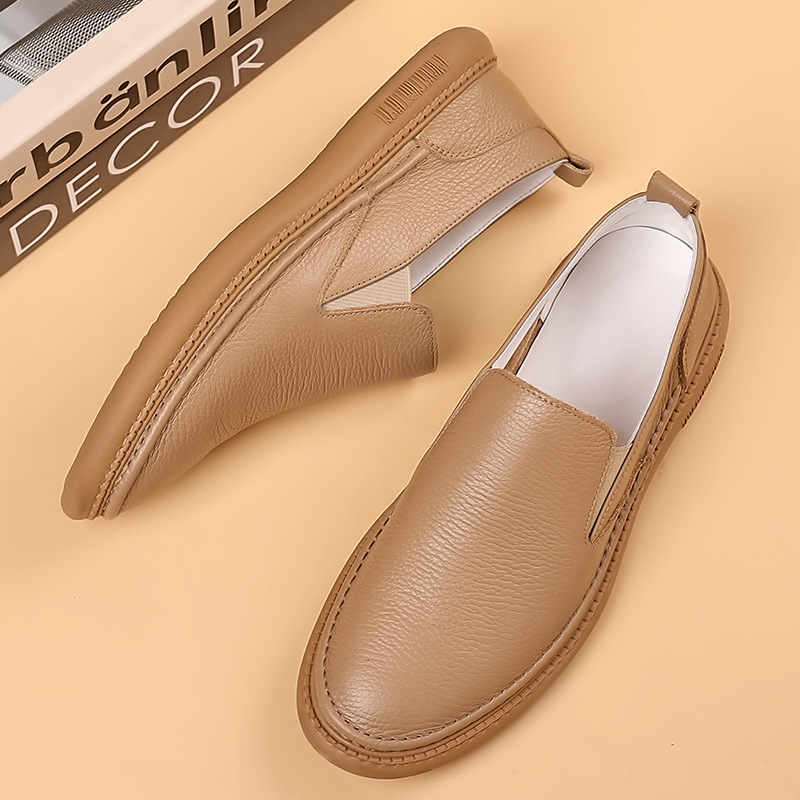 2024 verano nuevo zapatos de cuero de hombre de cuero transpirable zapatos casuales de hombre zapatos de hombre zapatos de un solo hombre