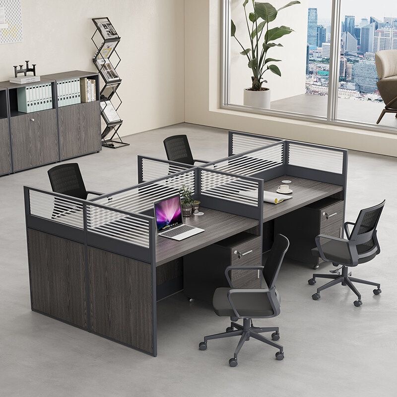 Double-Person Screen Partition Desk, Modern Minimalist Staff Workstation, Office Partition, Financial Office Desk and Chair Set Double-Person Screen Partition Desk, Modern Minimalist Staff Workstation, Office Partition, Financial Office Desk and Chair Set