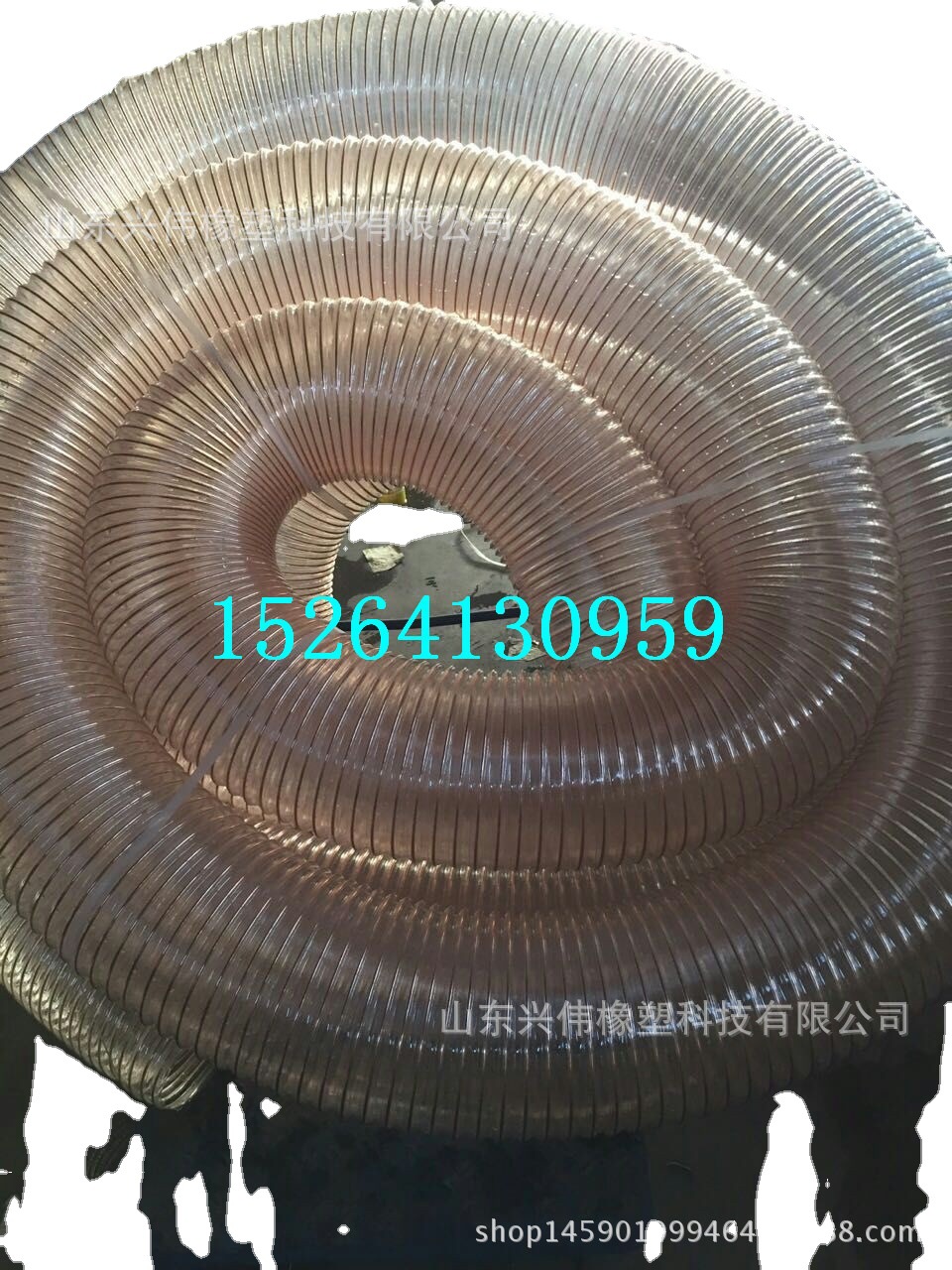 DN100,120,150,180,200,220,250mmPU木工机械设备用钢丝通风软管