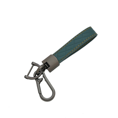  new car key chain pendant leather car metal key chain pendant waist hanging key chain wholesale