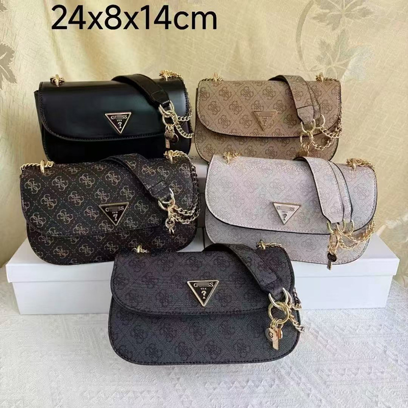 New European and American style printed chain trendy vintage versatile small square bag, fashionable retro women's shoulder and crossbody bag