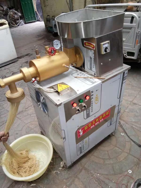 湖北仿手工苞米面杂粮面条机全自动钢丝面机器商用米粉米线机器