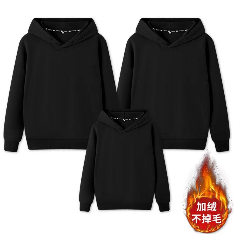 色亲子装春秋卫衣2025新款一家三口母子装家庭装潮幼儿服潮男