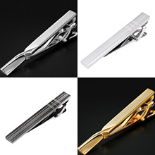 纯铜金属正品黑色领带夹激光镭射金色领带卡反向扭结领带夹礼品