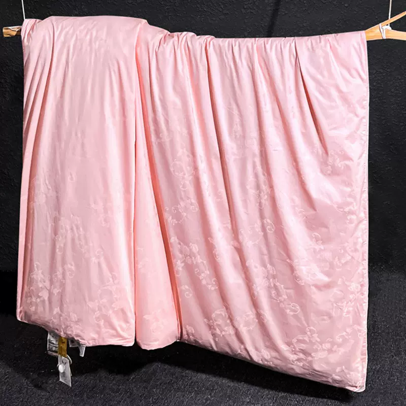 专柜款 蚕丝被 360度全视景开窗可透视双宫桑蚕丝 拉链款开芯蚕丝