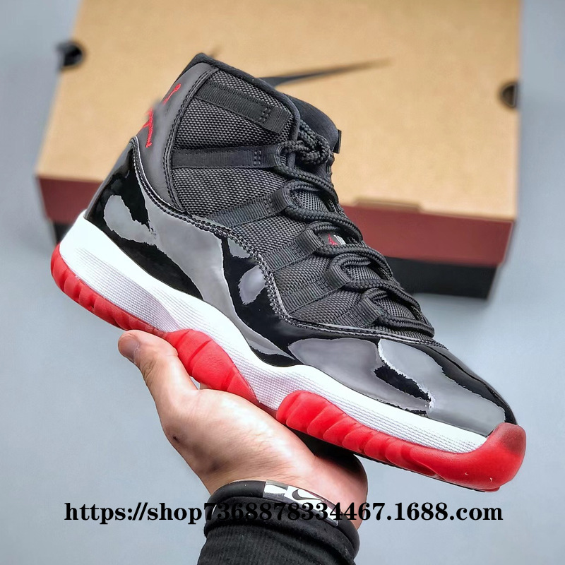 Zapatos Putian Pure original AJ11 ts zapatillas de deporte de gancho para hombres y mujeres marca compartida de alto nivel Big Demon King primera capa de cuero Kanghead baloncesto
