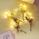 Big antler headband night market luminous toys flash stall headband Christmas reindeer flower fairy headdress wholesale