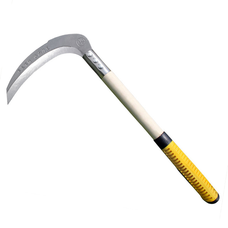 Cuchillo cortador de hierba de acero de manganeso agrícola cuchillo cortador de hierba de pesca afilado cuchillo de cosecha de maíz cuchillo de leña