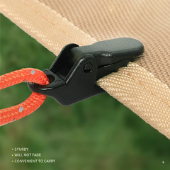 Outdoor tent mini crocodile squeeze-type anti-slip fixing awning clip pull point hook wind rope fixing clips