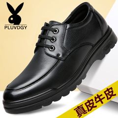 【トップ牛革】秋の新型革靴男本革ファッションビジネスカジュアル靴ストラップ耐摩耗性パパ靴
