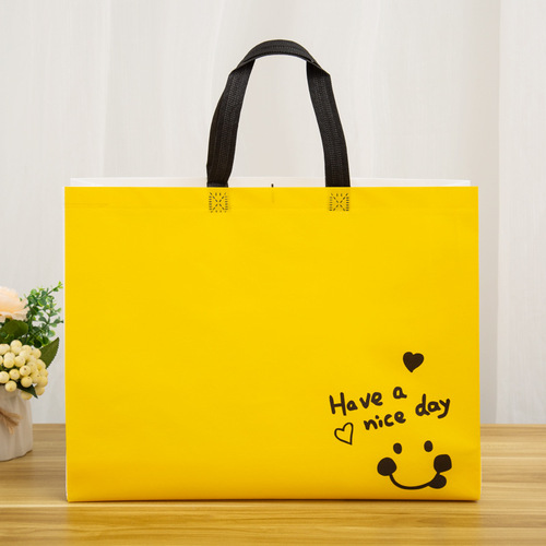Cartoon cute non-woven bag shopping mall clothing store children's clothing store non-woven bag with logo shopping gift