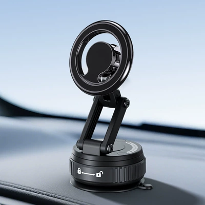 Magsafe cross-border car folding air Car phone holder - 2025-new-model-l020-send-2-round-iron-pieces